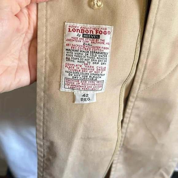 Men’s London Fog Trench coat. - Picture 3 of 7